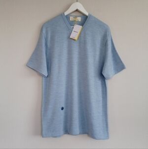 Sheep Inc. The T-Shirt Cloud Blue Ultra Fine Merino Wool L